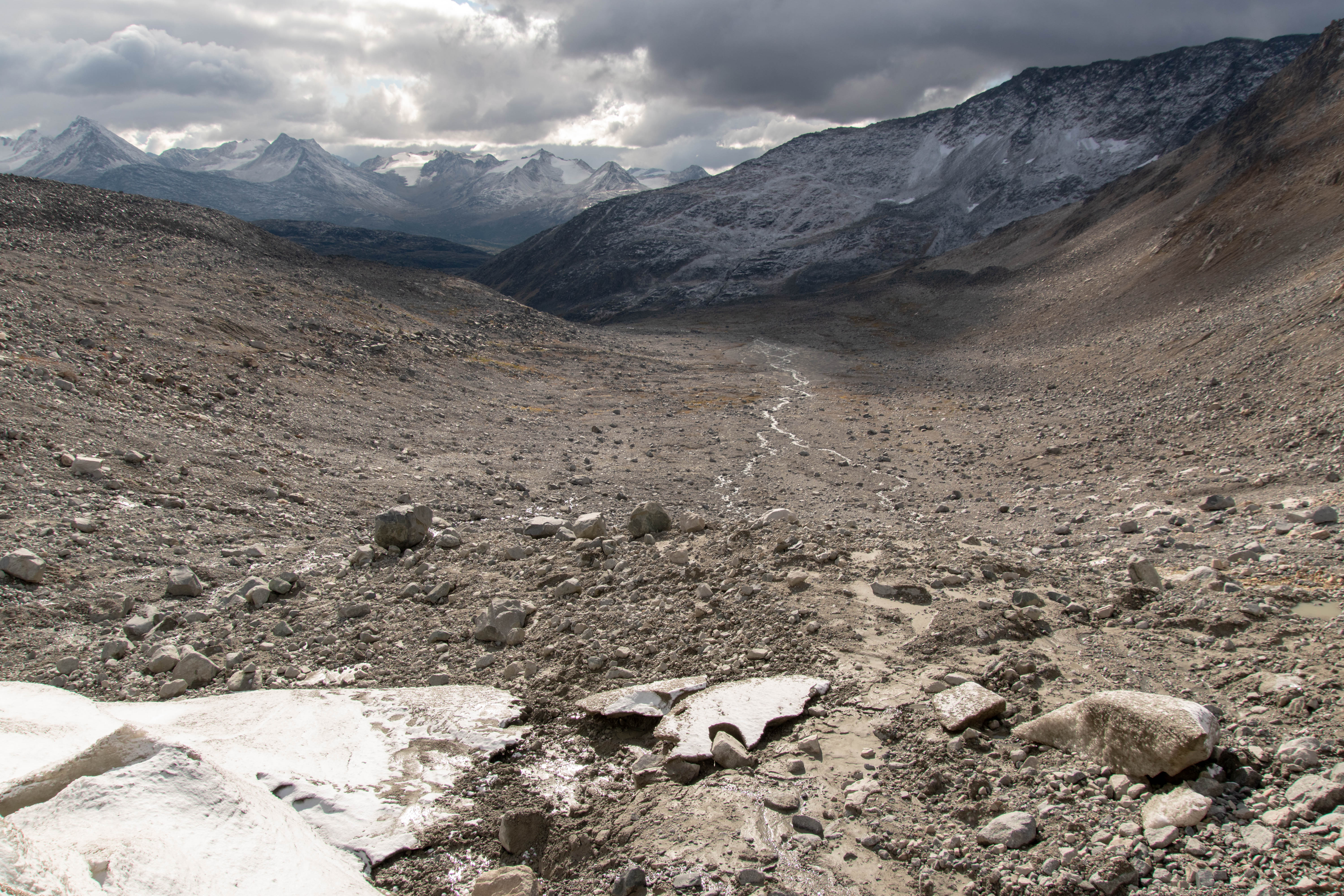 Vue depuis le glacier