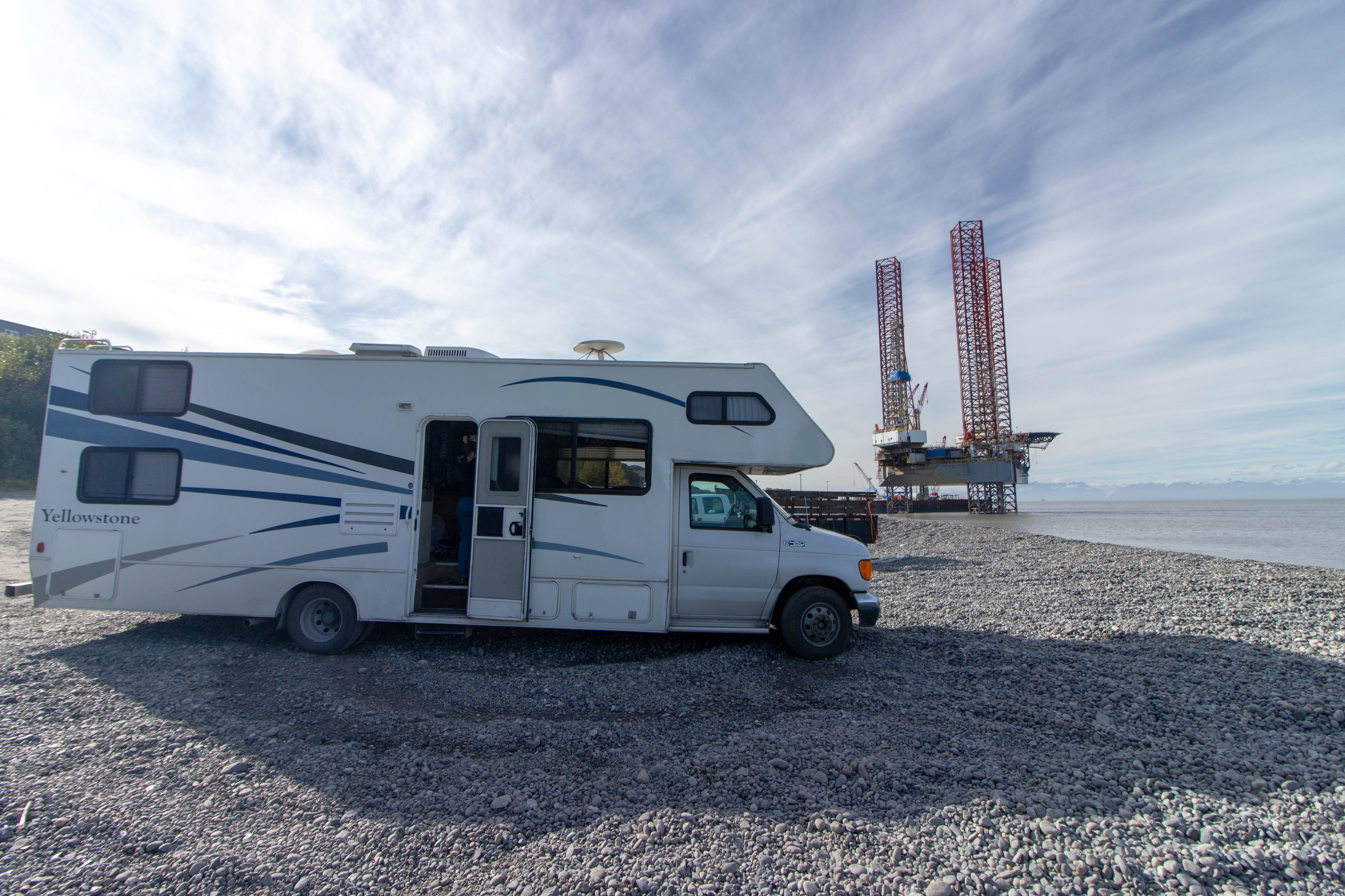 Un RV sur la plage