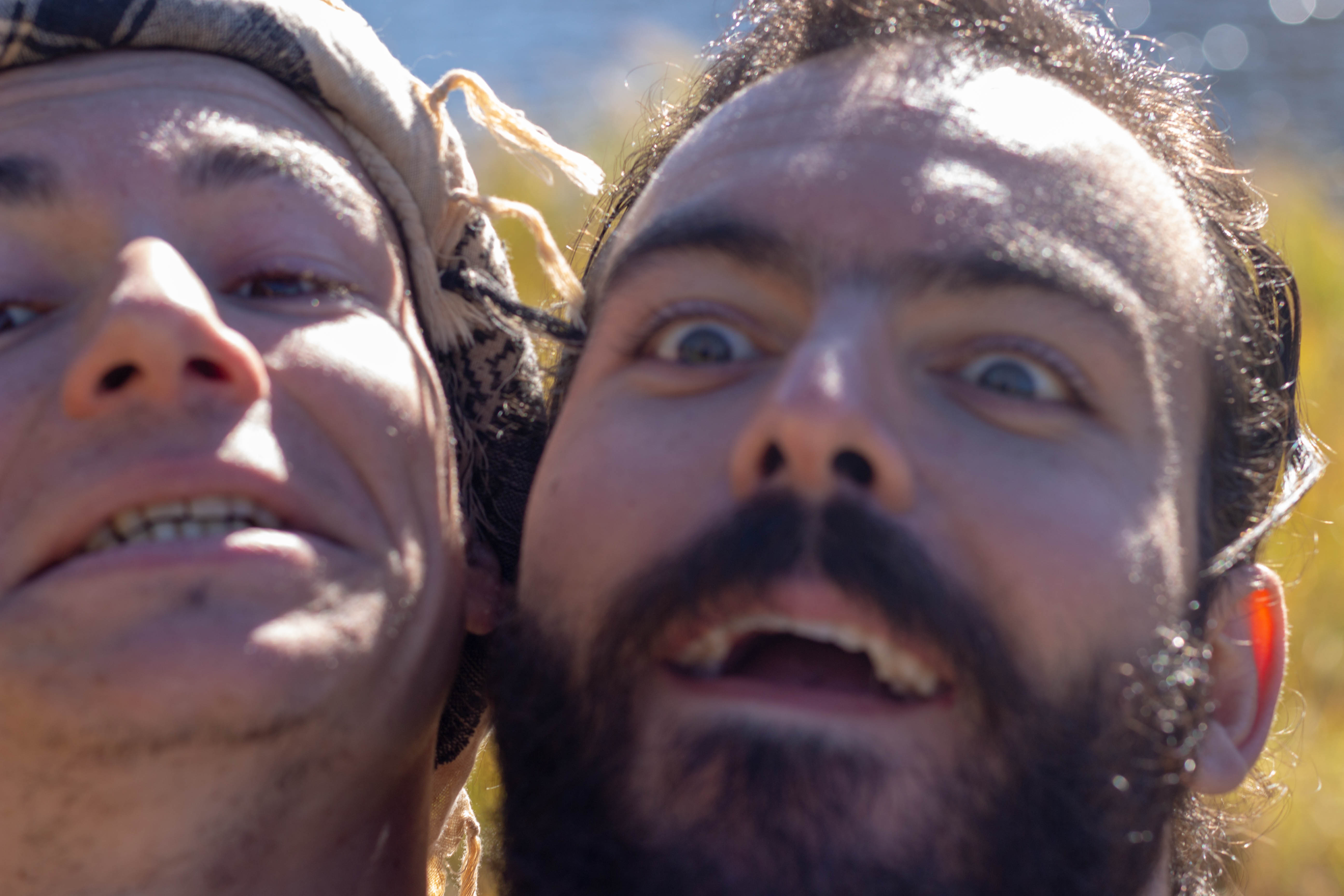 Selfie de beaux hommes