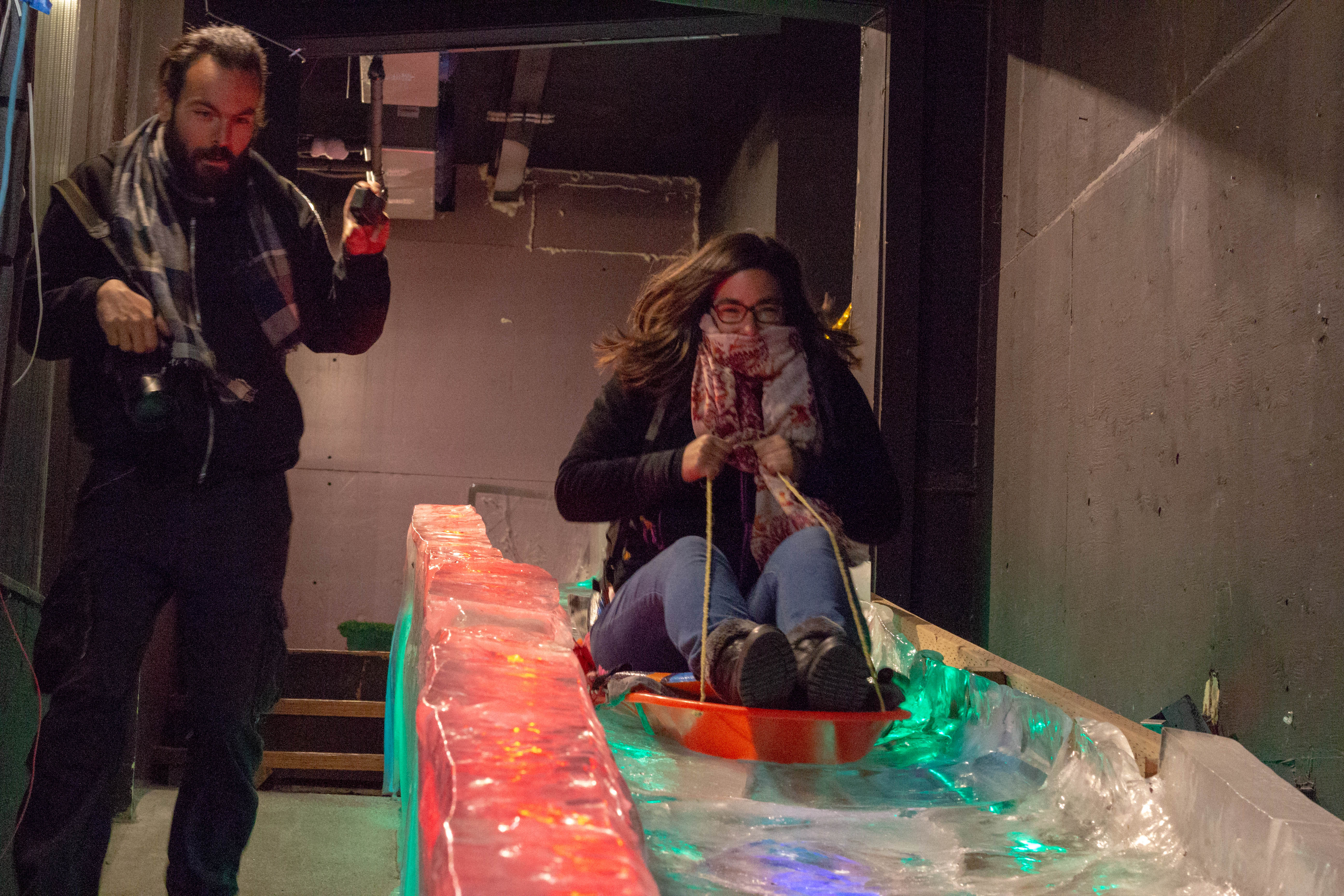 Cam' fait de la luge